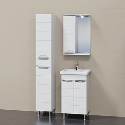 СанТа Мебель для ванной Родос 50 L белая – фотография-2